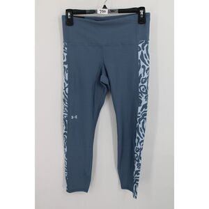 Under Armour Compression High Rise Ankle Legging Dusty Blue panel Designs M NWT